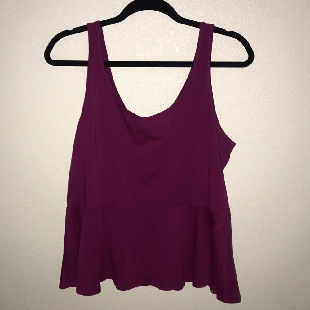 Peplum tank top